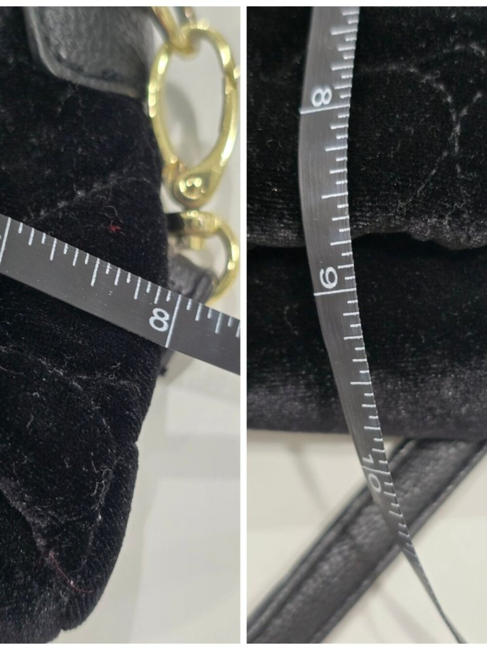 Betsey Johnson ✦ Black Velvet Mini Backpack ✦ Gold Hardware Floral Interior NWT - Picture 8 of 9